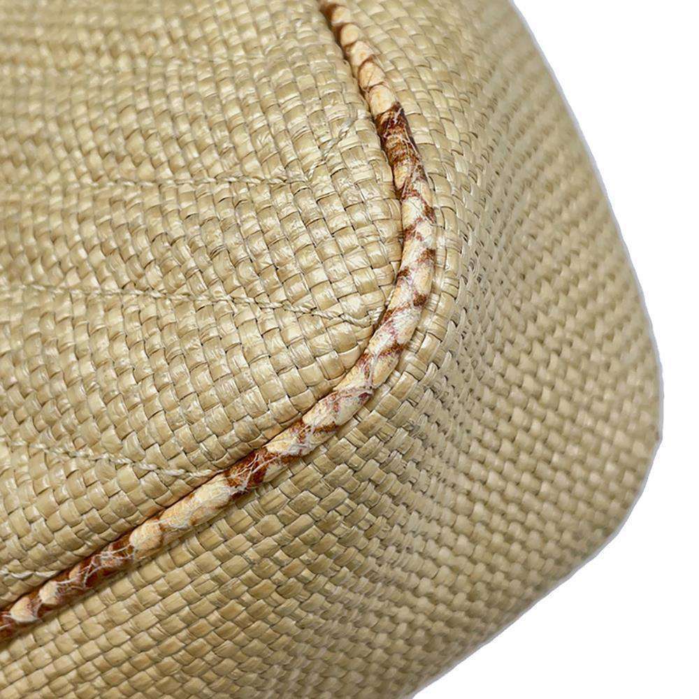 Gucci Gg Marmont Raffia Python Leather Chain Shou… - image 7